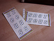 Zeus Decal Set