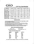 Ibis 1995 Mojo component spec sheet