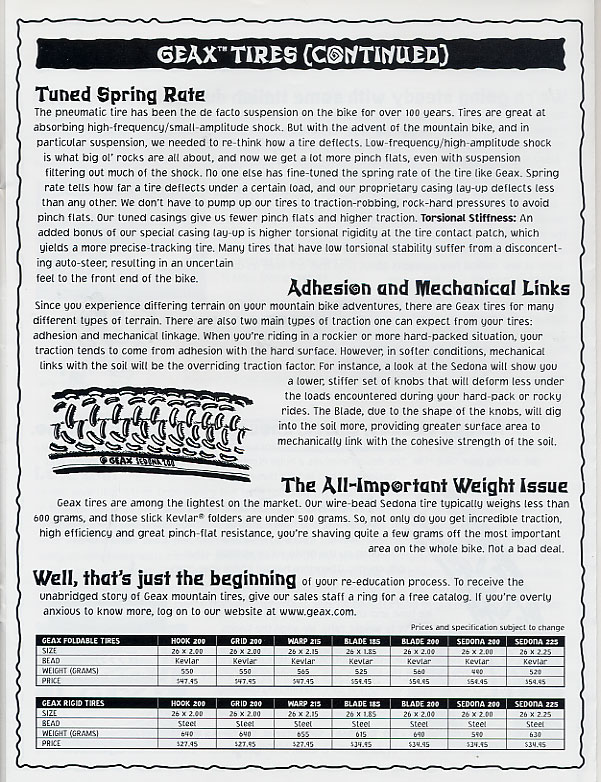 1997 Ibis Catalog - Geax 2