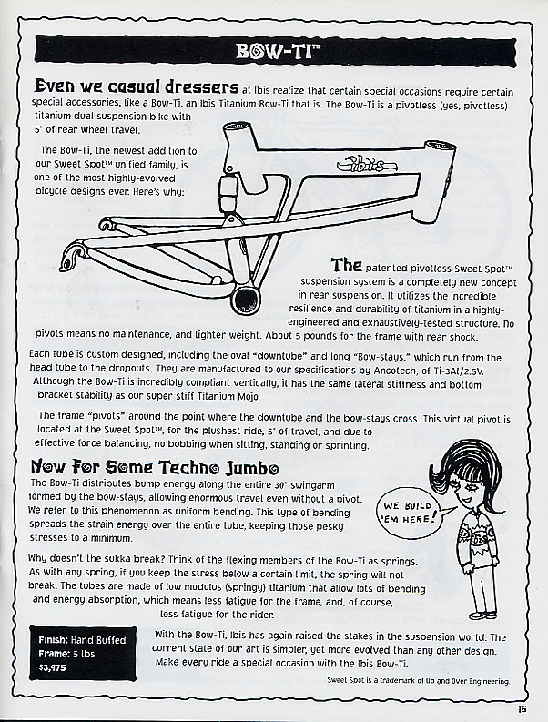 1997 Ibis Catalog - BowTi