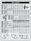 Ibis 1997 Catalog Frame Spec's