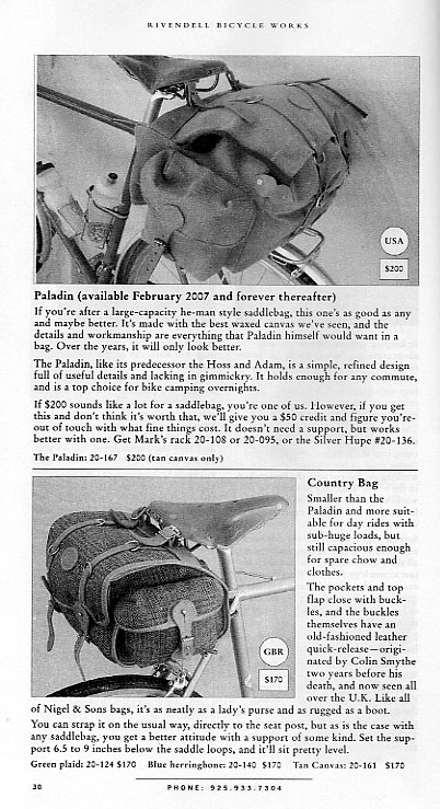 Bags for Bicyclers - 2006 Fall pg 30