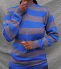 Blue-Grey Long Sleeved Jersey