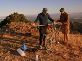 Grant and John in the dry hills