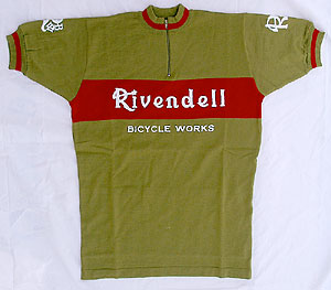 Rivendell s/s jersey - olive/red