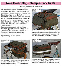 RBW PDF - Preproduction Samples of Tweed bags