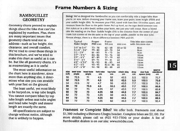 Rivendell Rambouillet Flyer