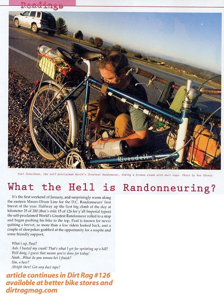 What the Hell is Randonneuring?