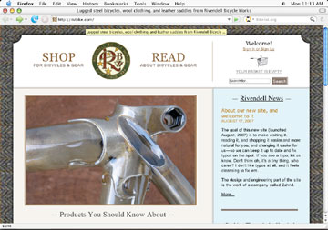 Rivendell Website circa 2007