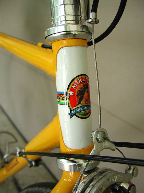 Mirella Bicycle - headbadge view