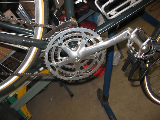 Fuji Del Rey - Campy crank detail