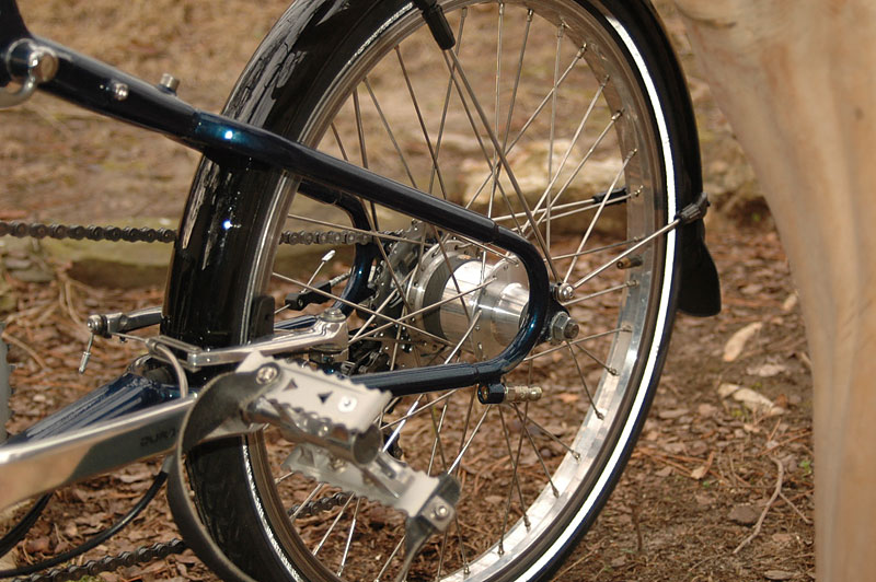 Bike Friday Pocket Llama - rear wheel detail