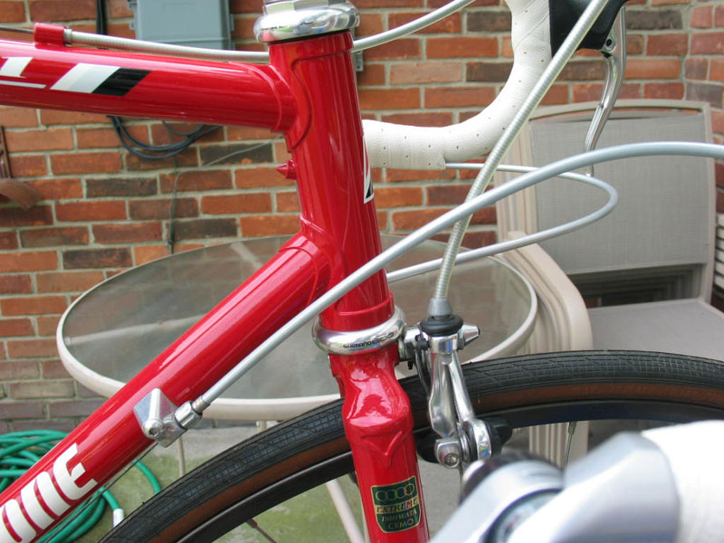 Bridgestone RB-1 - headtube & fork detail