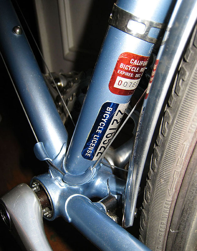 Schwinn Super Sport - bottom bracket detail & licenses