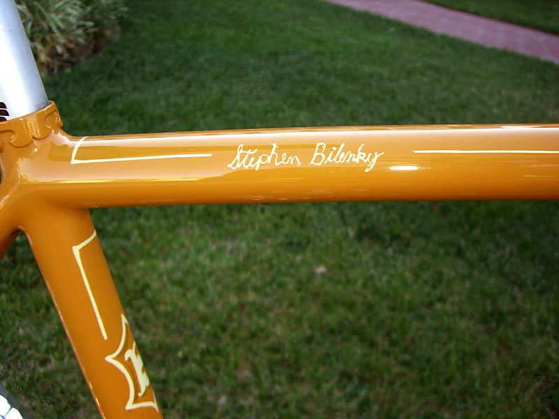 Bilenky Tandem - signature and pinstriping