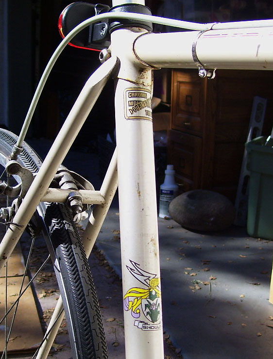 Shogun - seat tube decal detail