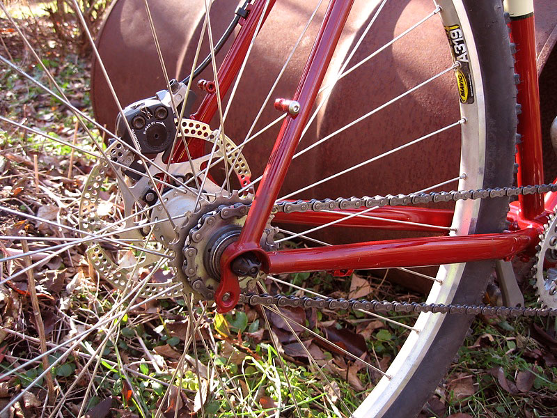 Singular Peregrine - rear wheel detail