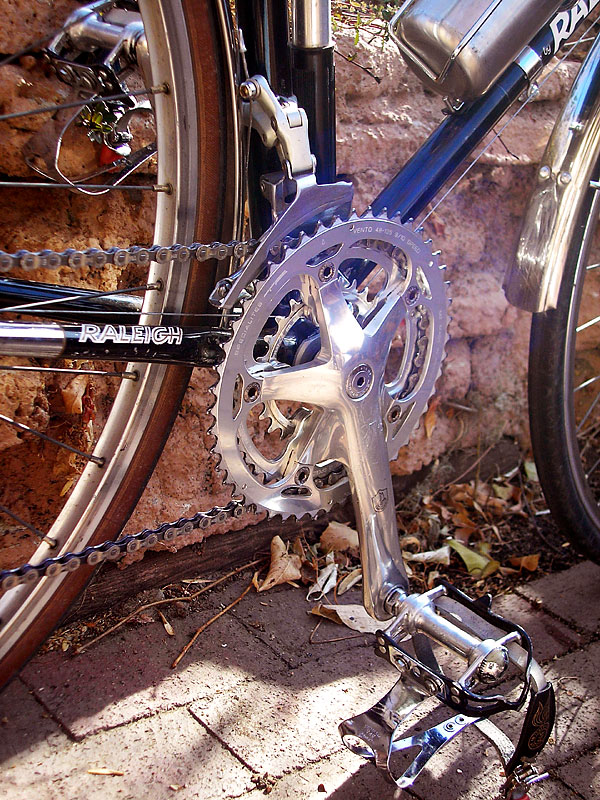 Raleigh Competition GS - crankset detail