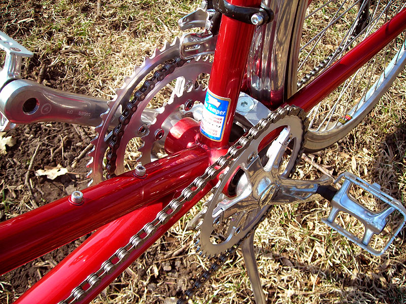 Burley Duet Tandem - chains detail