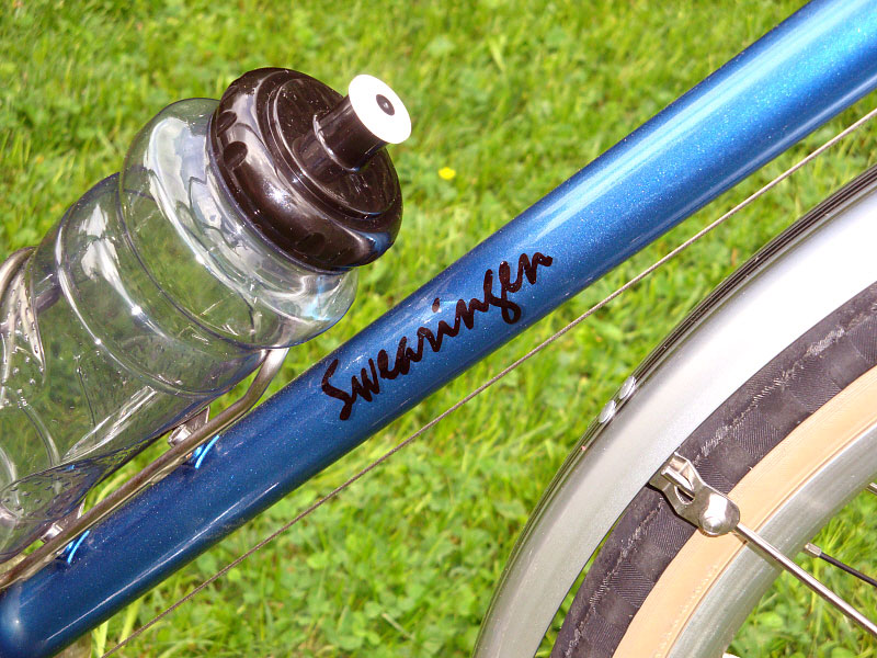 Swearingen Retro Tourer - downtube detail