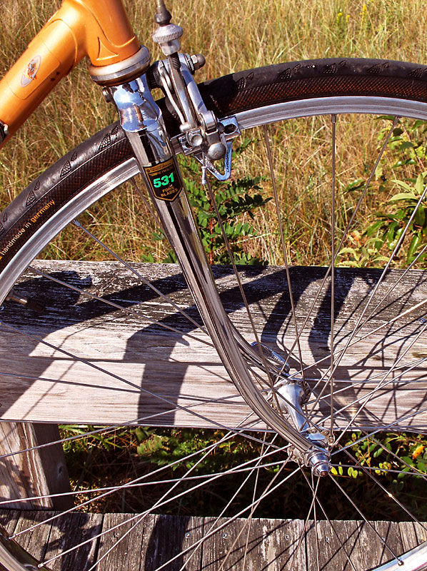 Raleigh Gran Sport 12 - fork detail