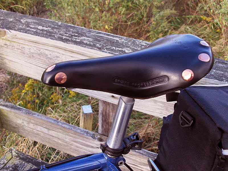 Trek 614 - Brooks Saddle Detail