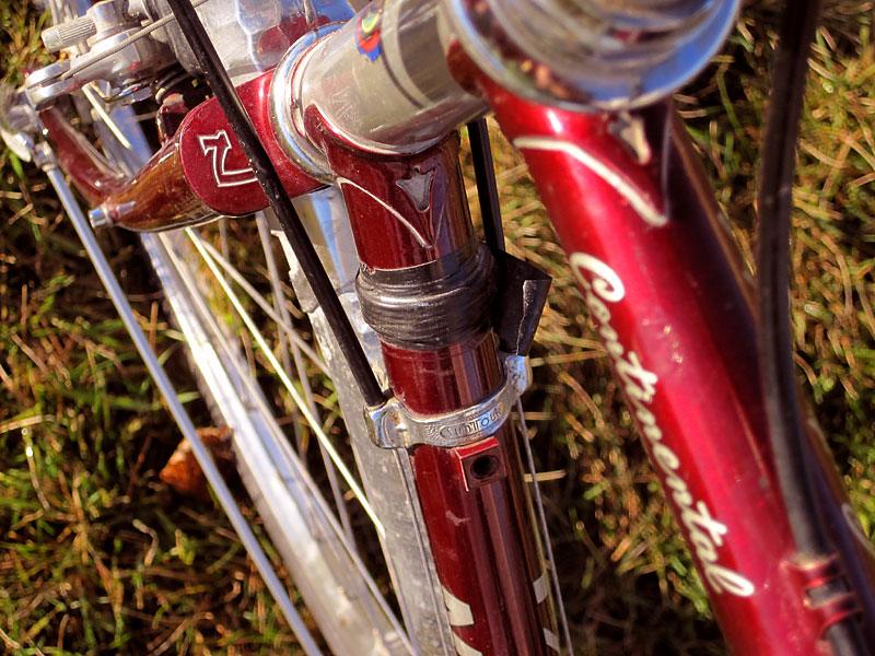 Nishiki Continental - downtube and fork crown