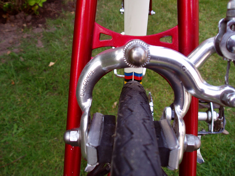 Gazelle Champion Mondial - butterfly brake bridge