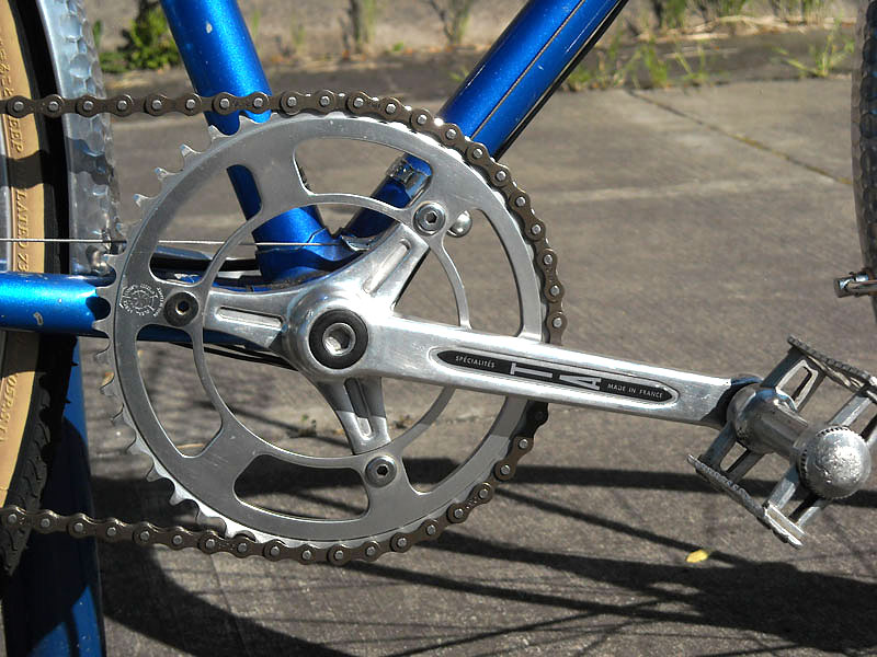 Miyata Ninety Mixte - crankset detail