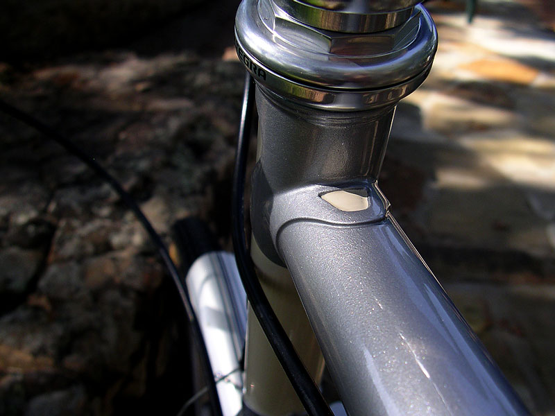 Rivendell Atlantis - top tube head tube lug detail