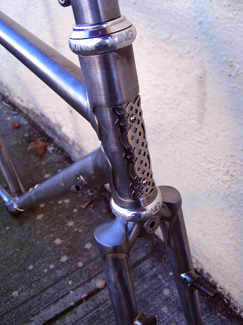 Ahearne Frameset -  headtube detail