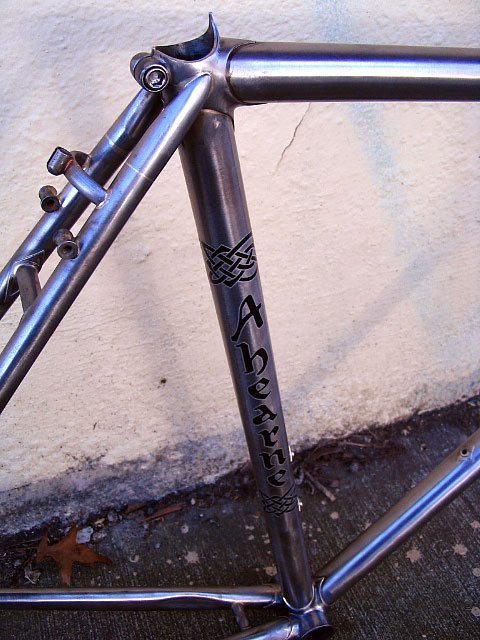 Ahearne Frameset - seat lug detail