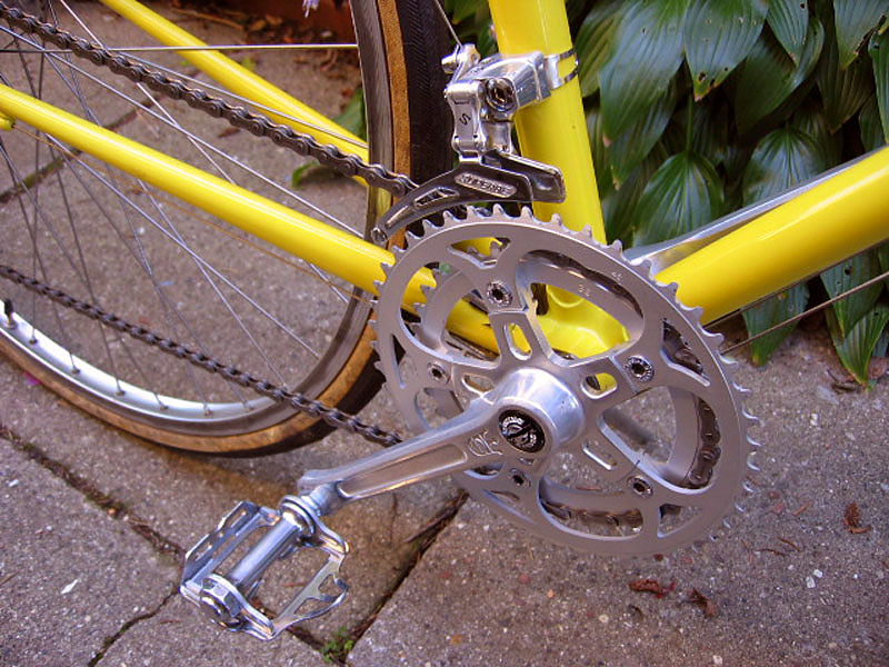 Trek 500 - crankset detail