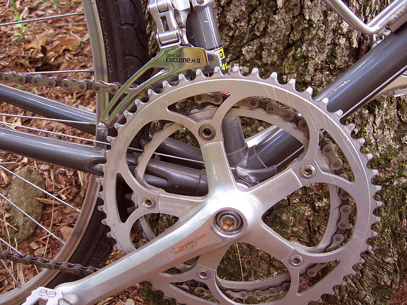 Schwinn World Sport - crank detail