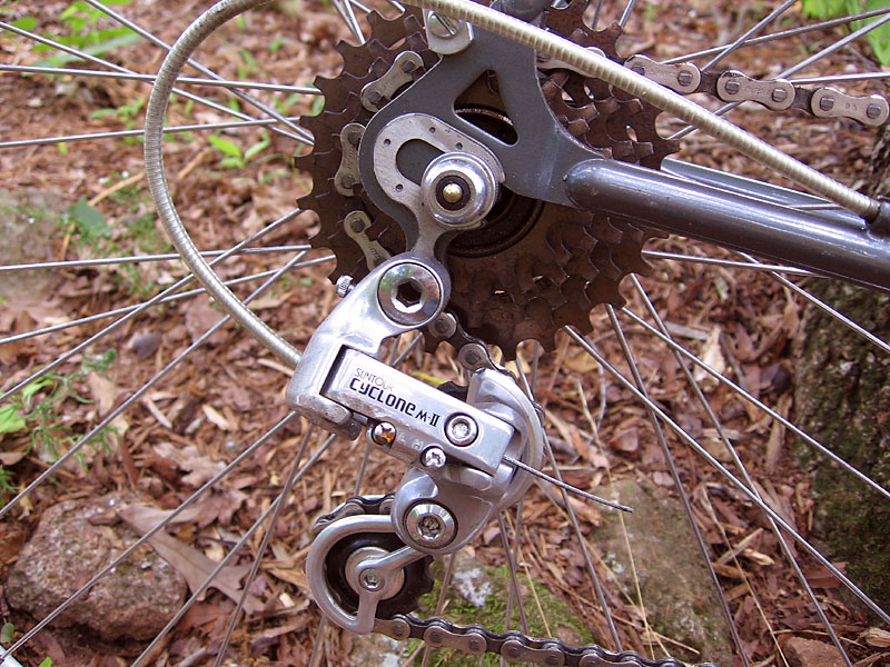 Schwinn World Sport - derailleur and cogset