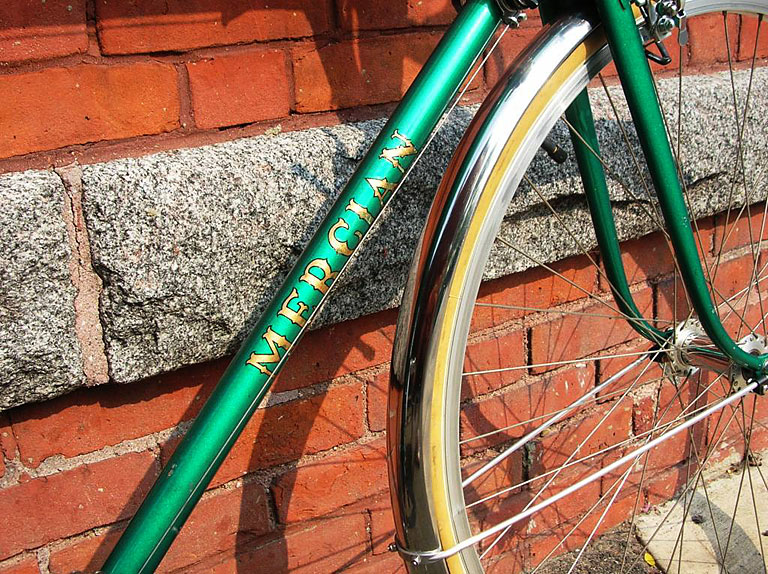 Mercian King of Mercia - downtube & fender