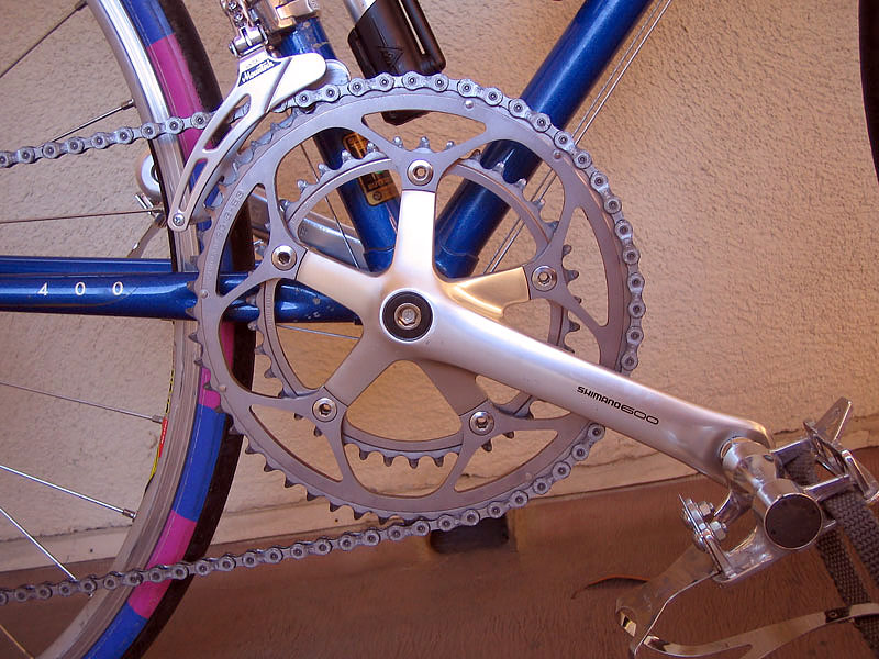 Trek 400T Elance - crankset detail