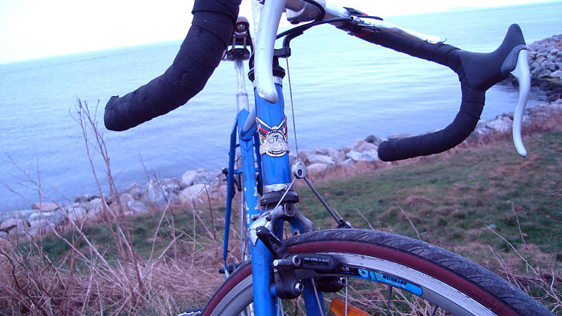 Faggin Cross Bike - at the shore