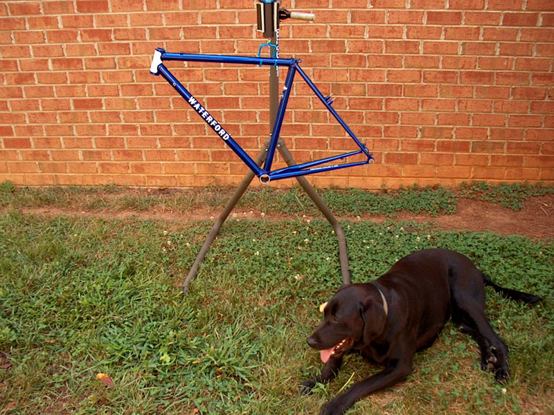 Waterford X-22 Cyclocross - frame and friend