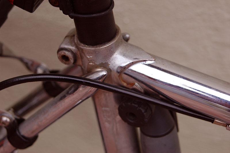 Chrome Fixed Gear Commuter - seat lug detail