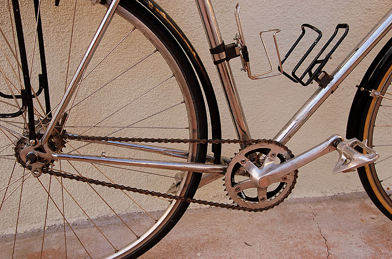 Chrome Fixie - drivetrain detail