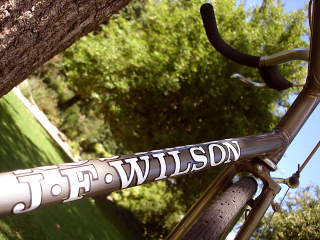 J. F. Wilson - downtube detail