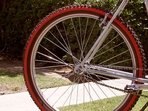 26" Cruiser - rear wheel detail