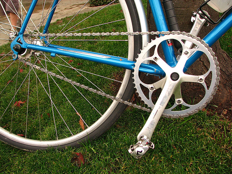 Schwinn World Sport - drivetrain detail