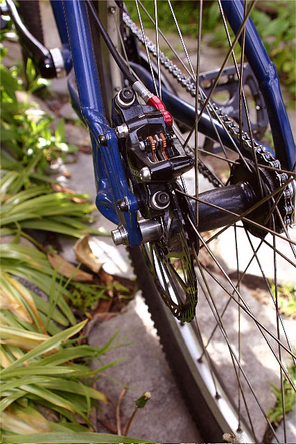 Russ's singlespeed - brake setup detail