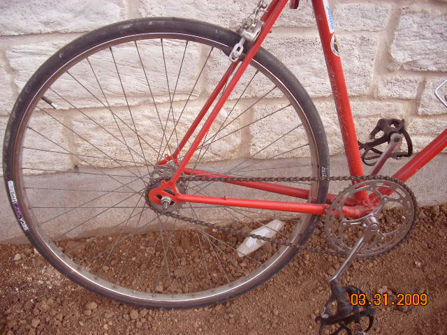 Raleigh Record - drivetrain detail