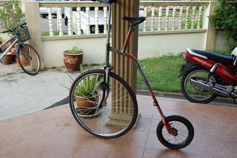 homemade penny farthing