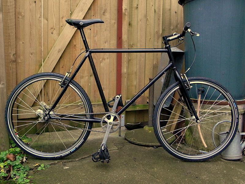 Fixed Gear Mountain Bike - side view