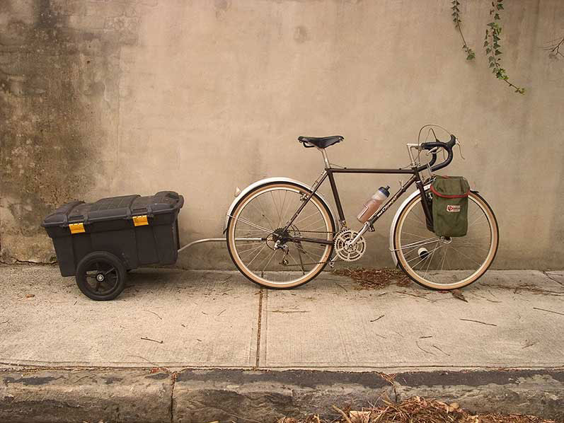 Fuji Olympic 650B with Trailer