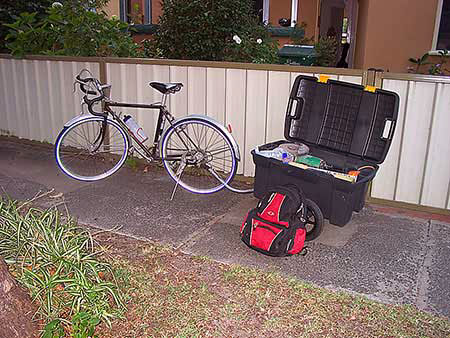 Fuji Olympic 650B with Trailer